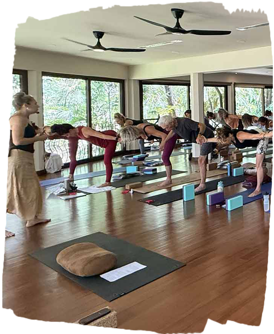 Seane Corn teaching in Costa Rica Warrior