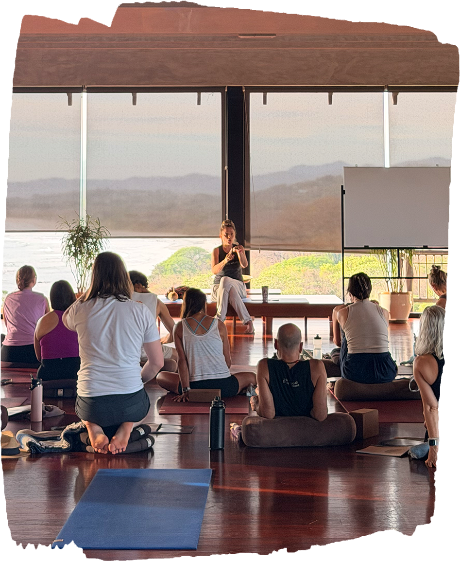 Seane Corn teaching Yoga and Transformational Inner Work in Costa Rica